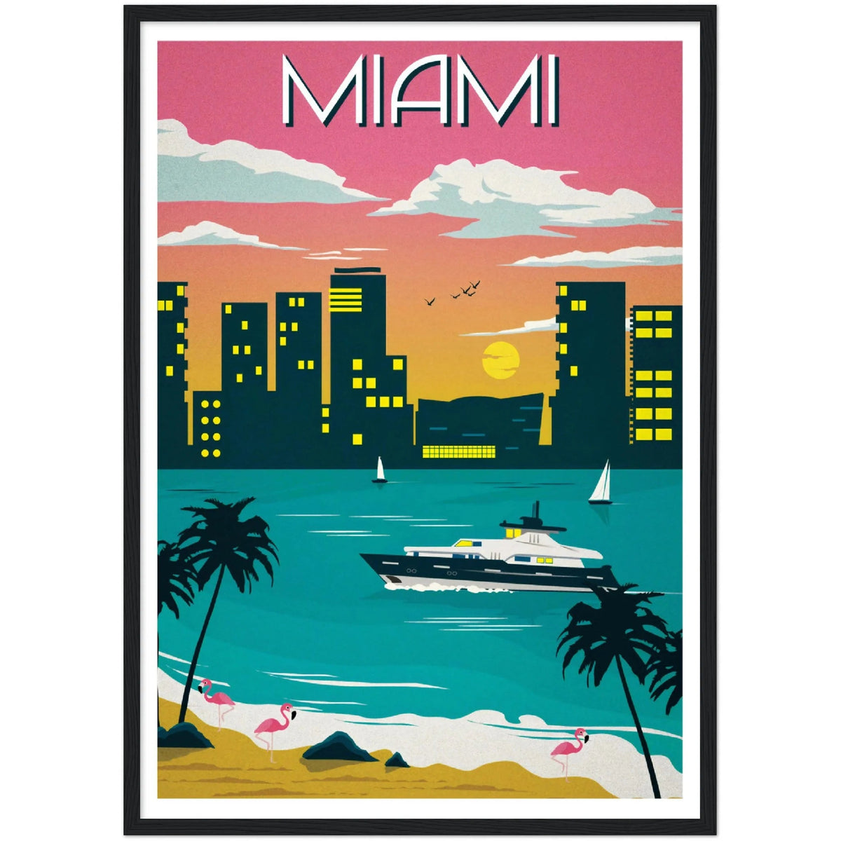 Miami Wall Art - The Trendy Art