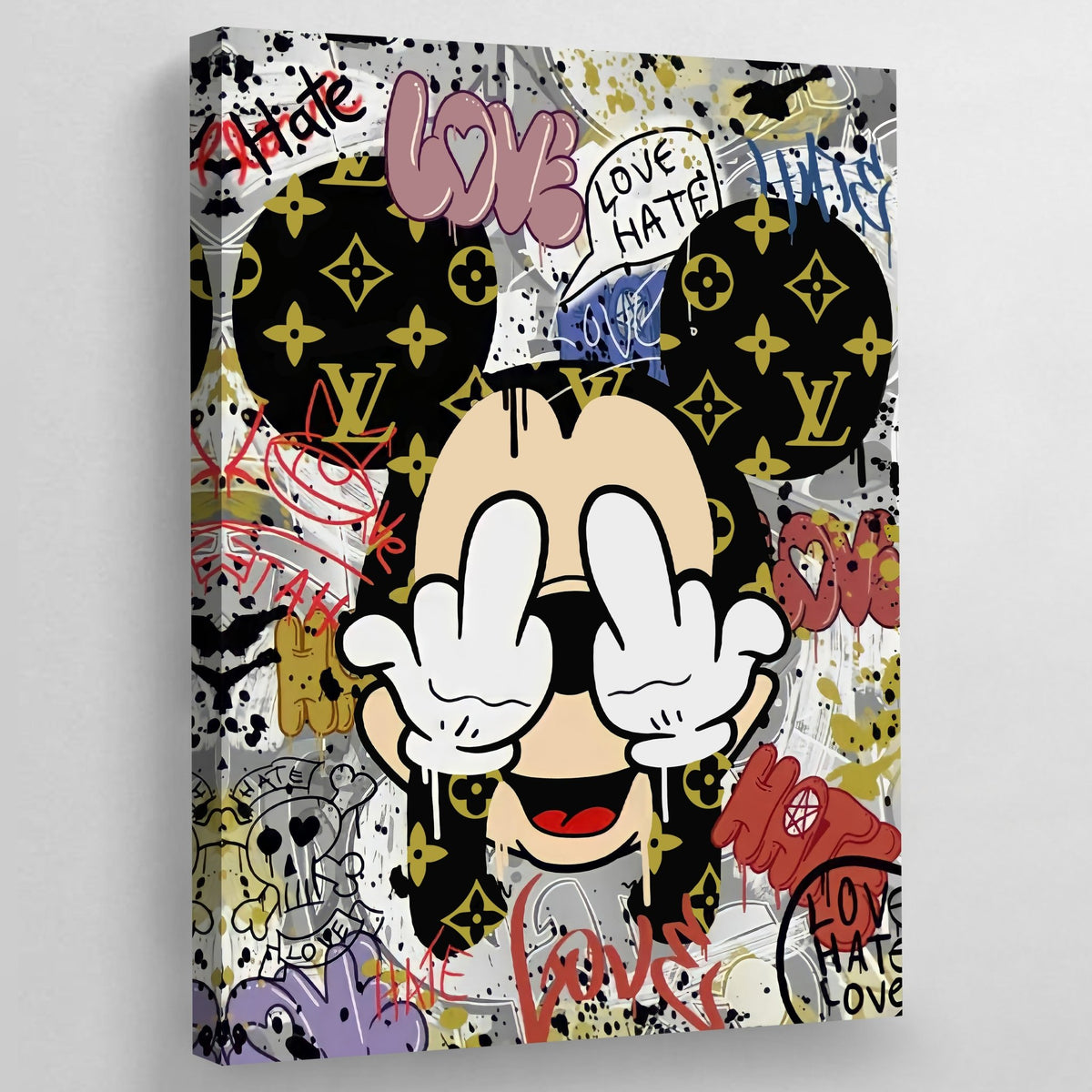 Middle Finger Wall Art - The Trendy Art