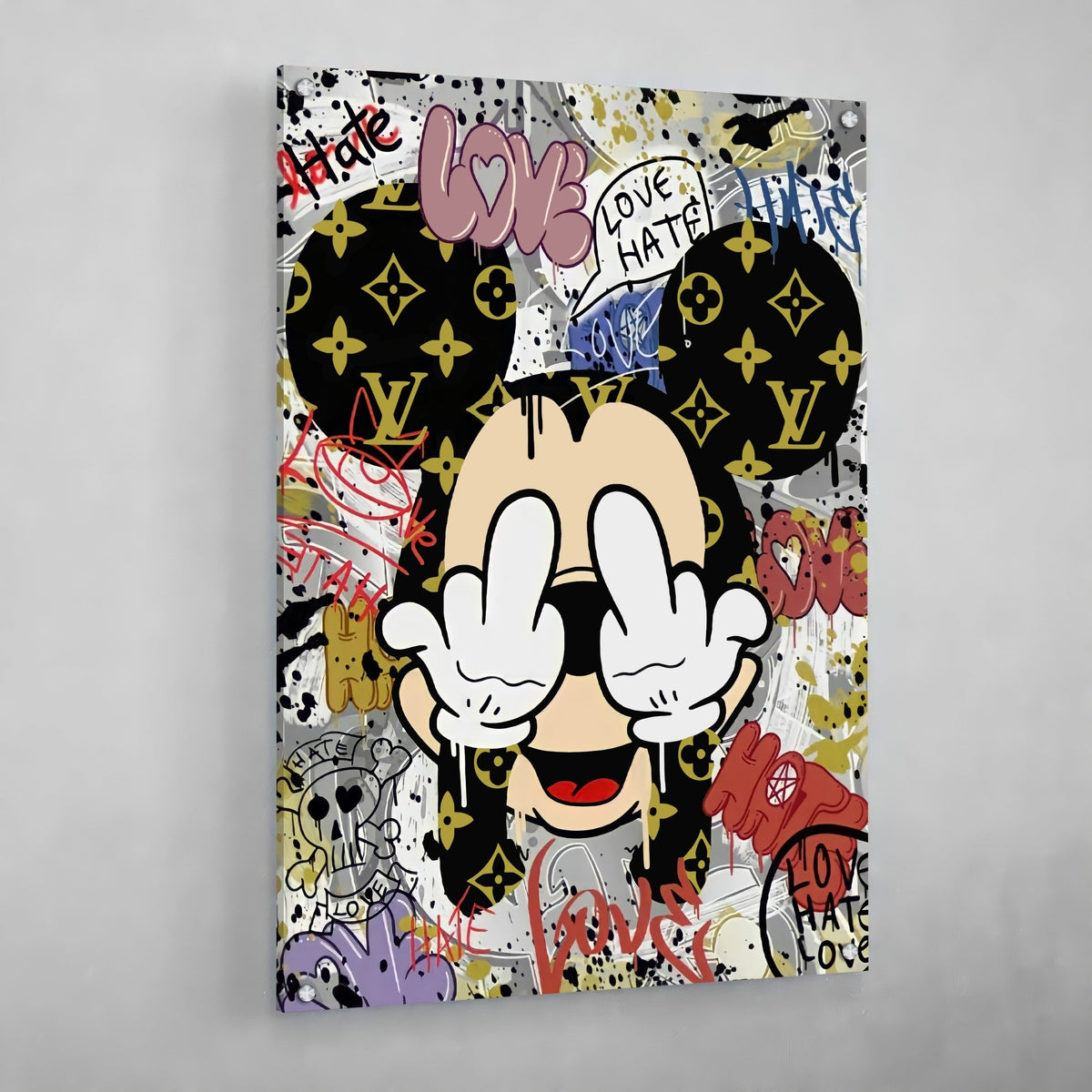 Middle Finger Wall Art - The Trendy Art