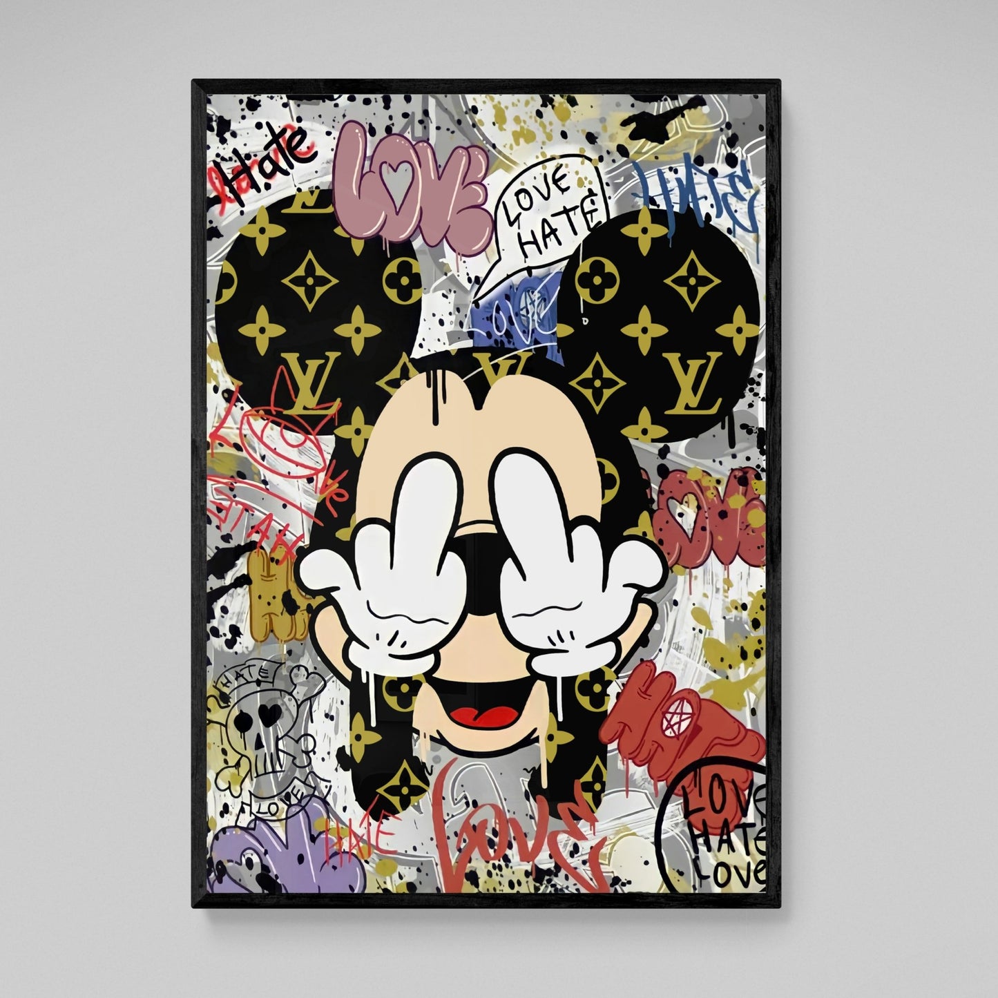 Middle Finger Wall Art - The Trendy Art