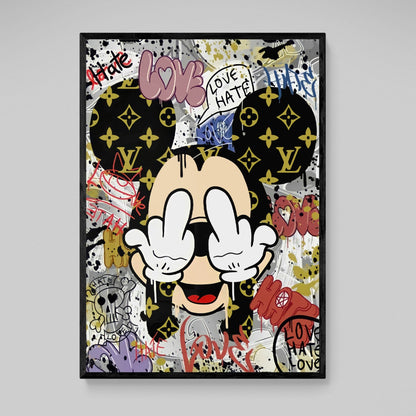 Middle Finger Wall Art - The Trendy Art