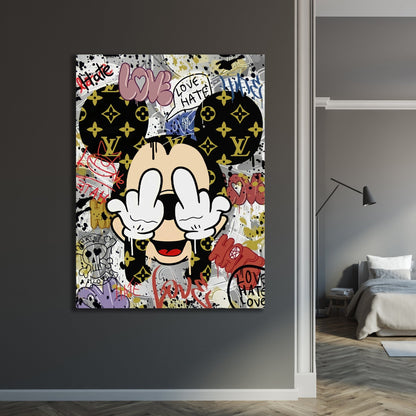 Middle Finger Wall Art - The Trendy Art