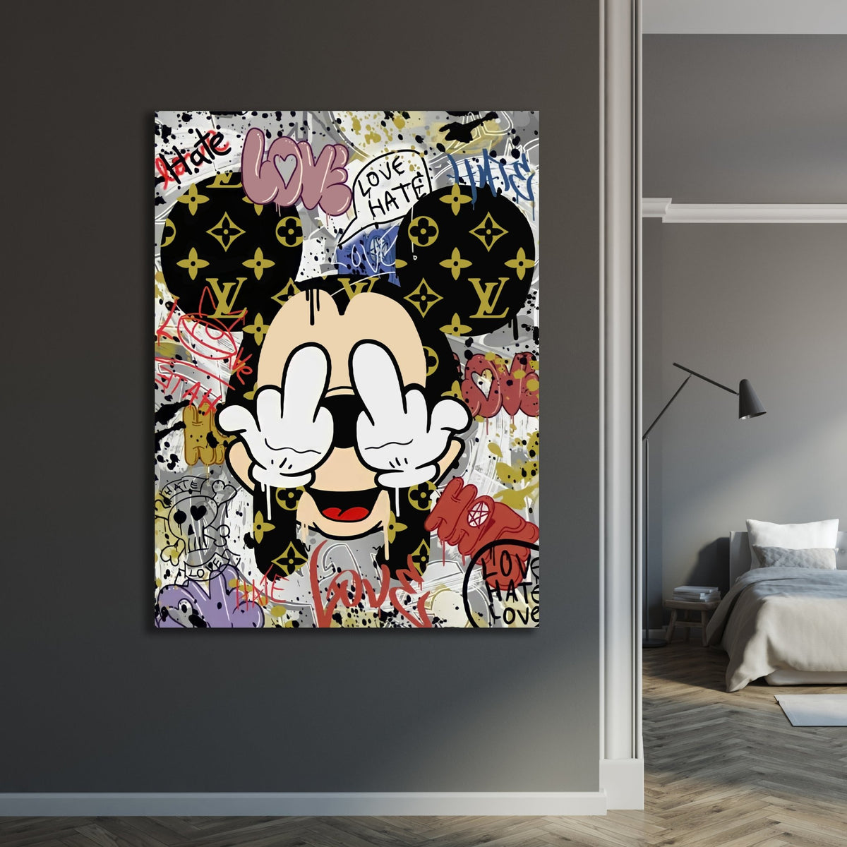 Middle Finger Wall Art - The Trendy Art