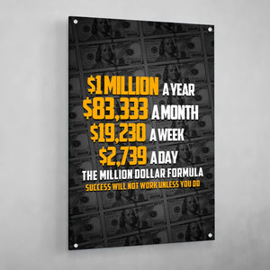 Million Dollar Formula Canvas - The Trendy Art