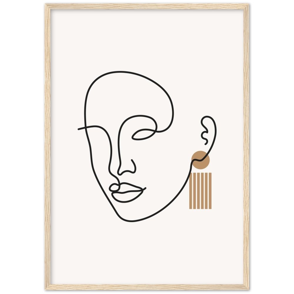 Minimalist Art Face - The Trendy Art