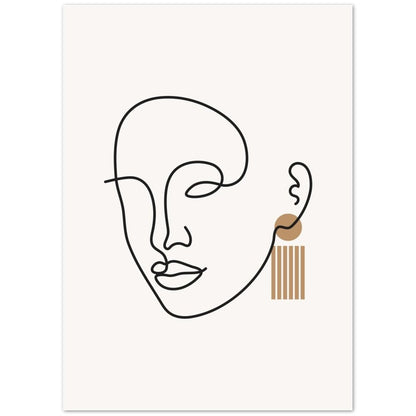 Minimalist Art Face - The Trendy Art