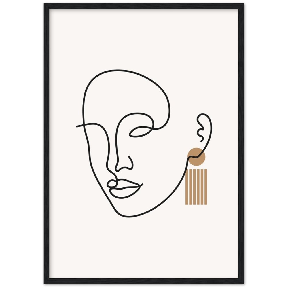 Minimalist Art Face - The Trendy Art