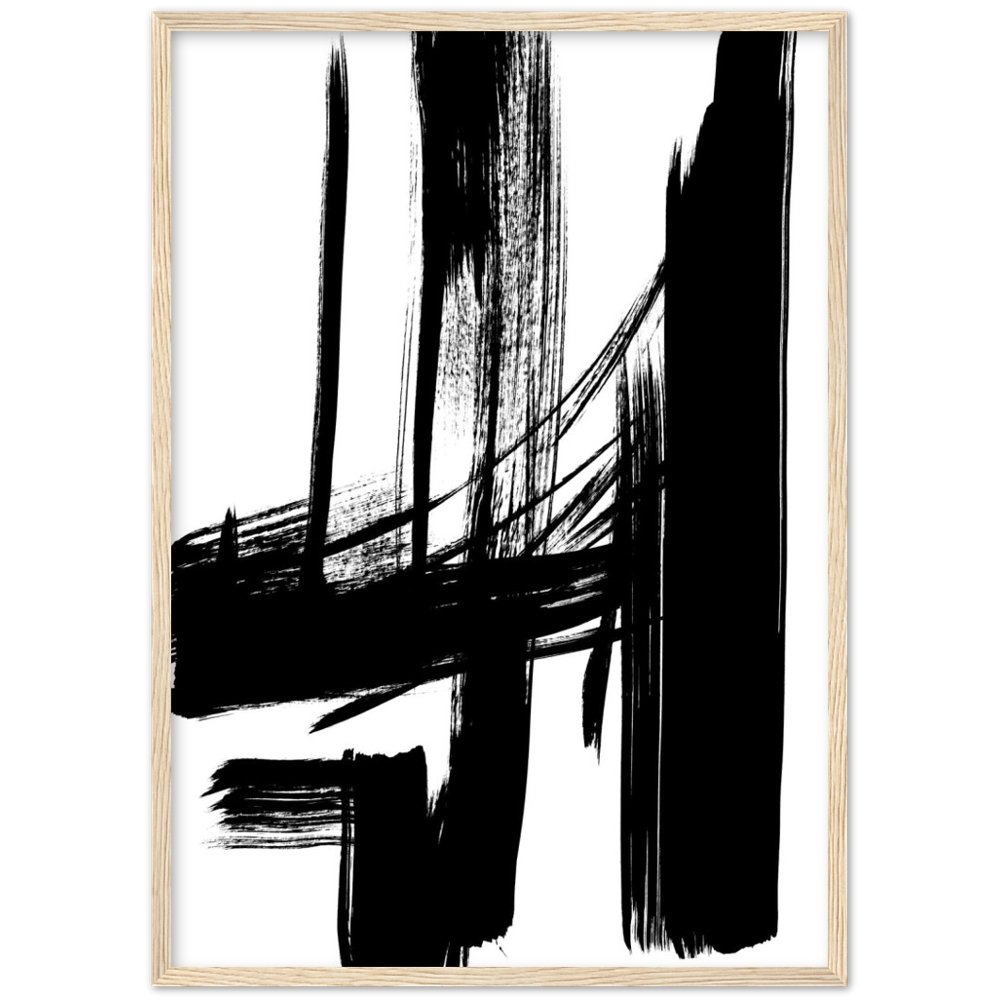 Minimalist Black And White Abstract Art - The Trendy Art
