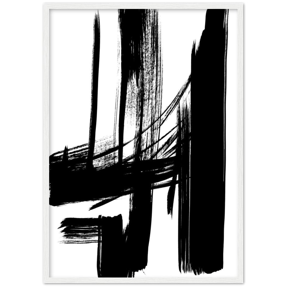 Minimalist Black And White Abstract Art - The Trendy Art