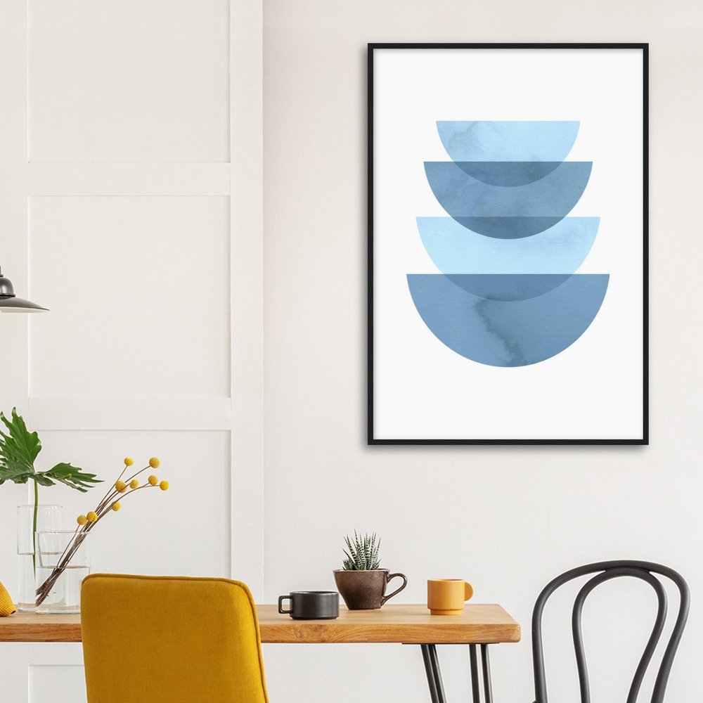 Minimalist Blue Wall Art - The Trendy Art