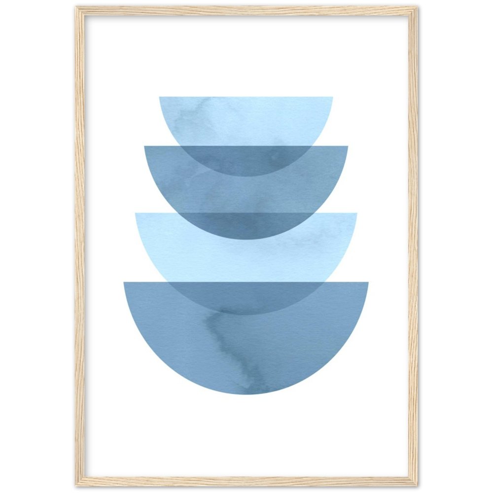 Minimalist Blue Wall Art - The Trendy Art