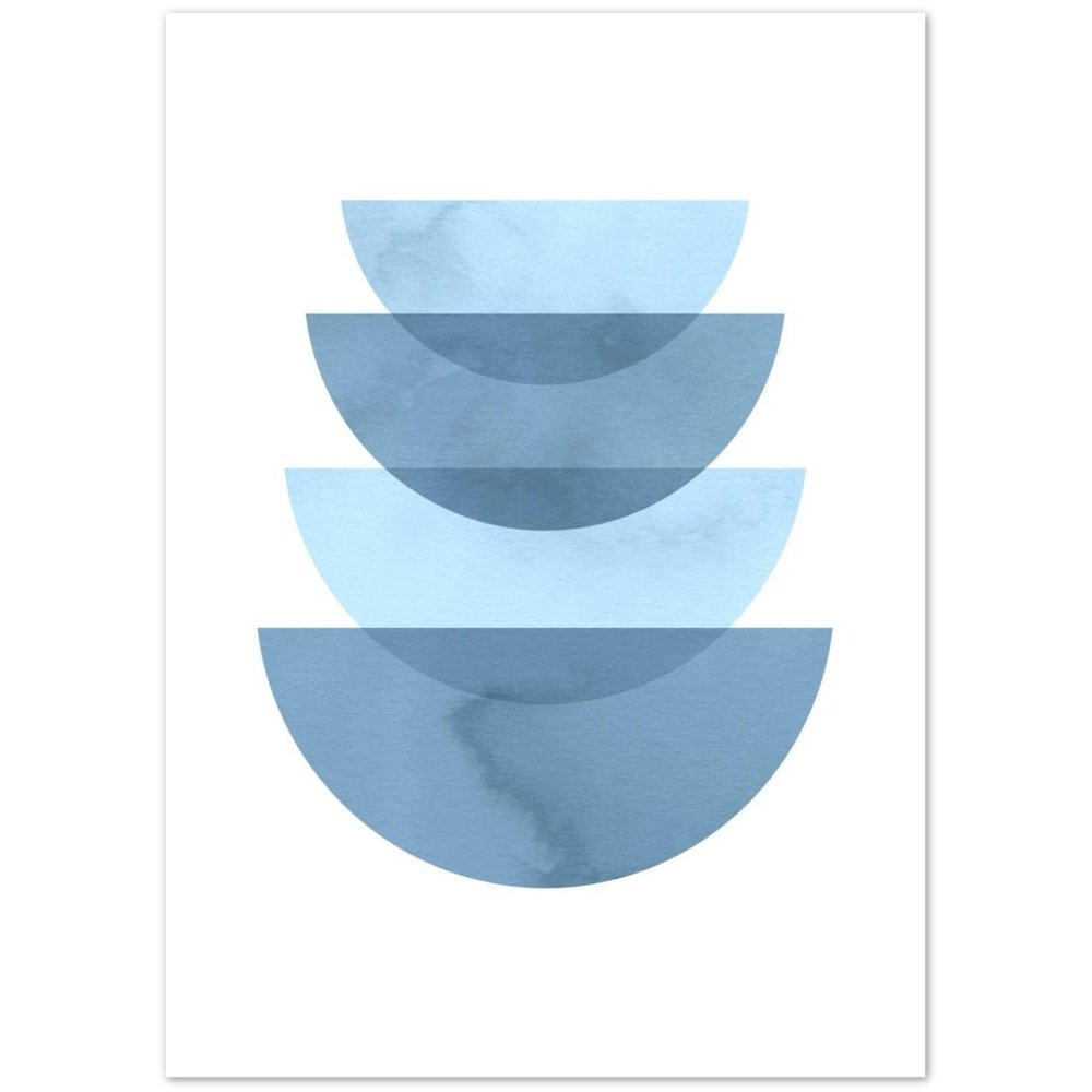 Minimalist Blue Wall Art - The Trendy Art