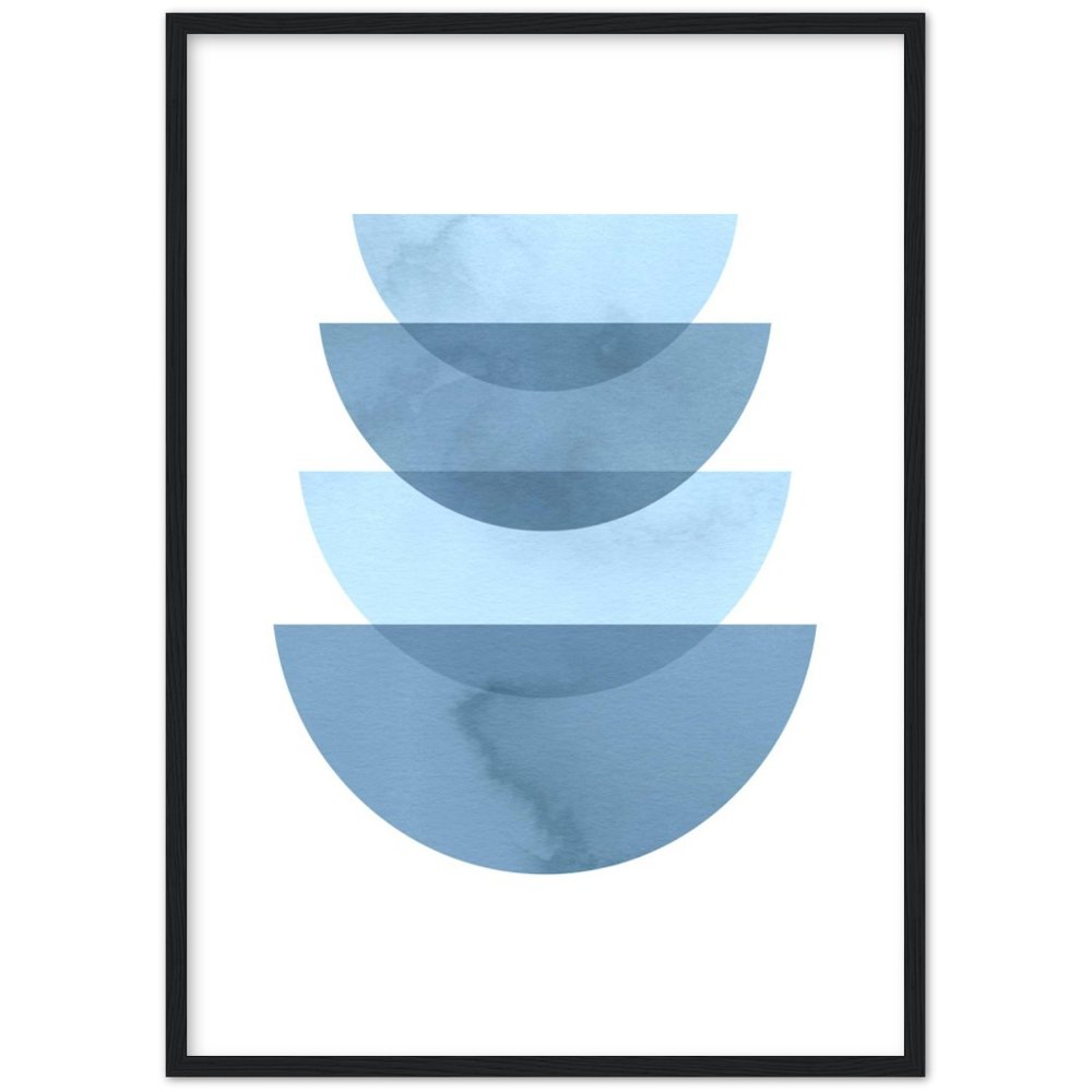 Minimalist Blue Wall Art - The Trendy Art