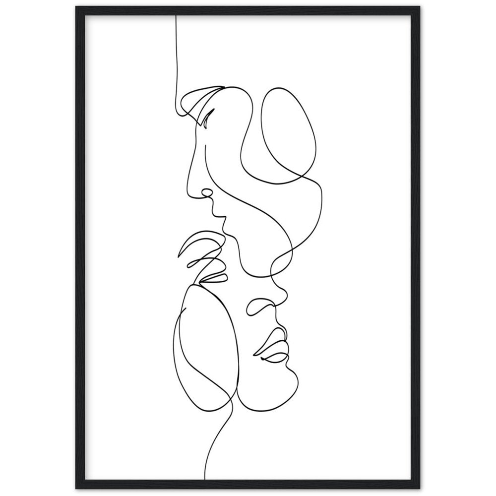 Minimalist Line Art Couple - The Trendy Art