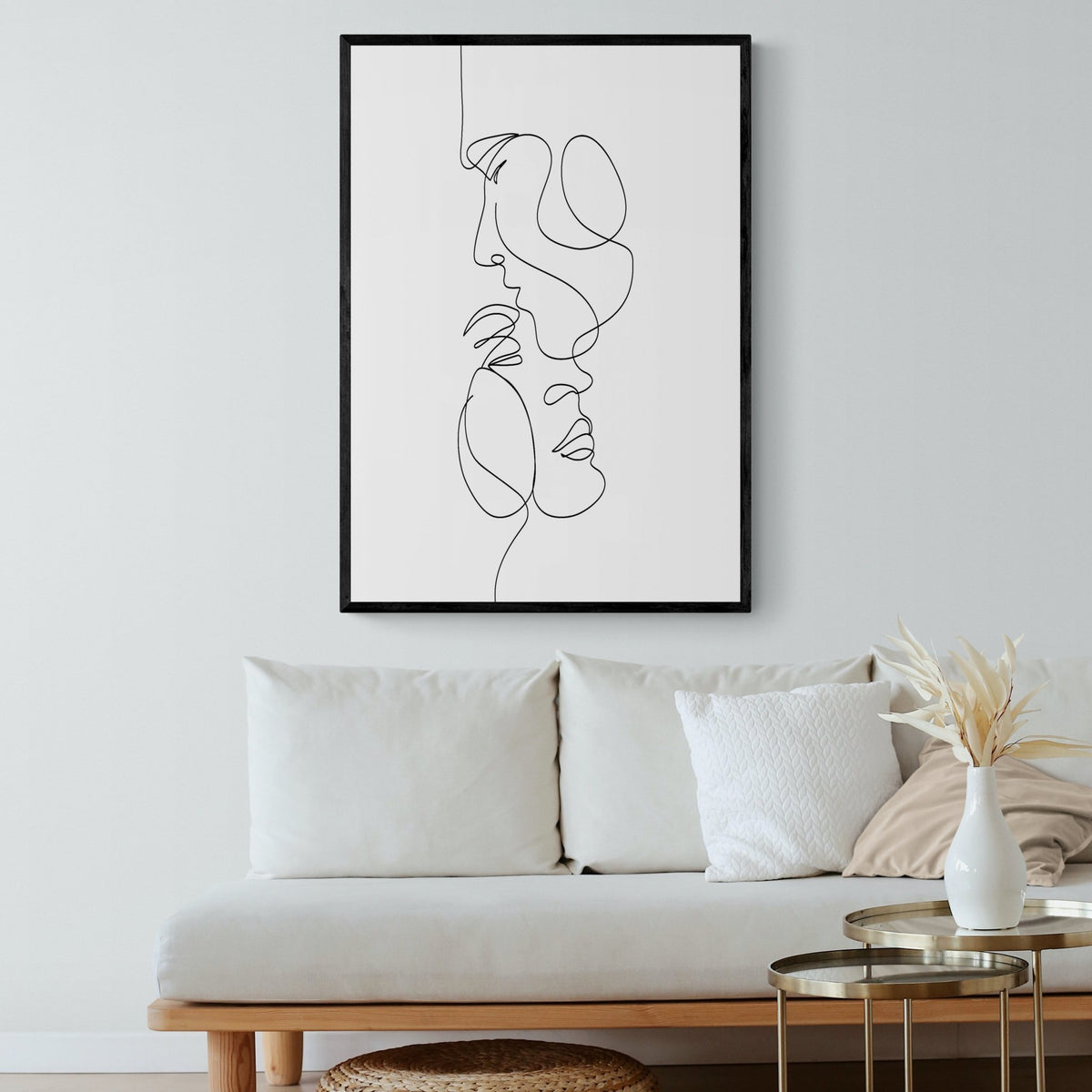 Minimalist Line Art Couple - The Trendy Art