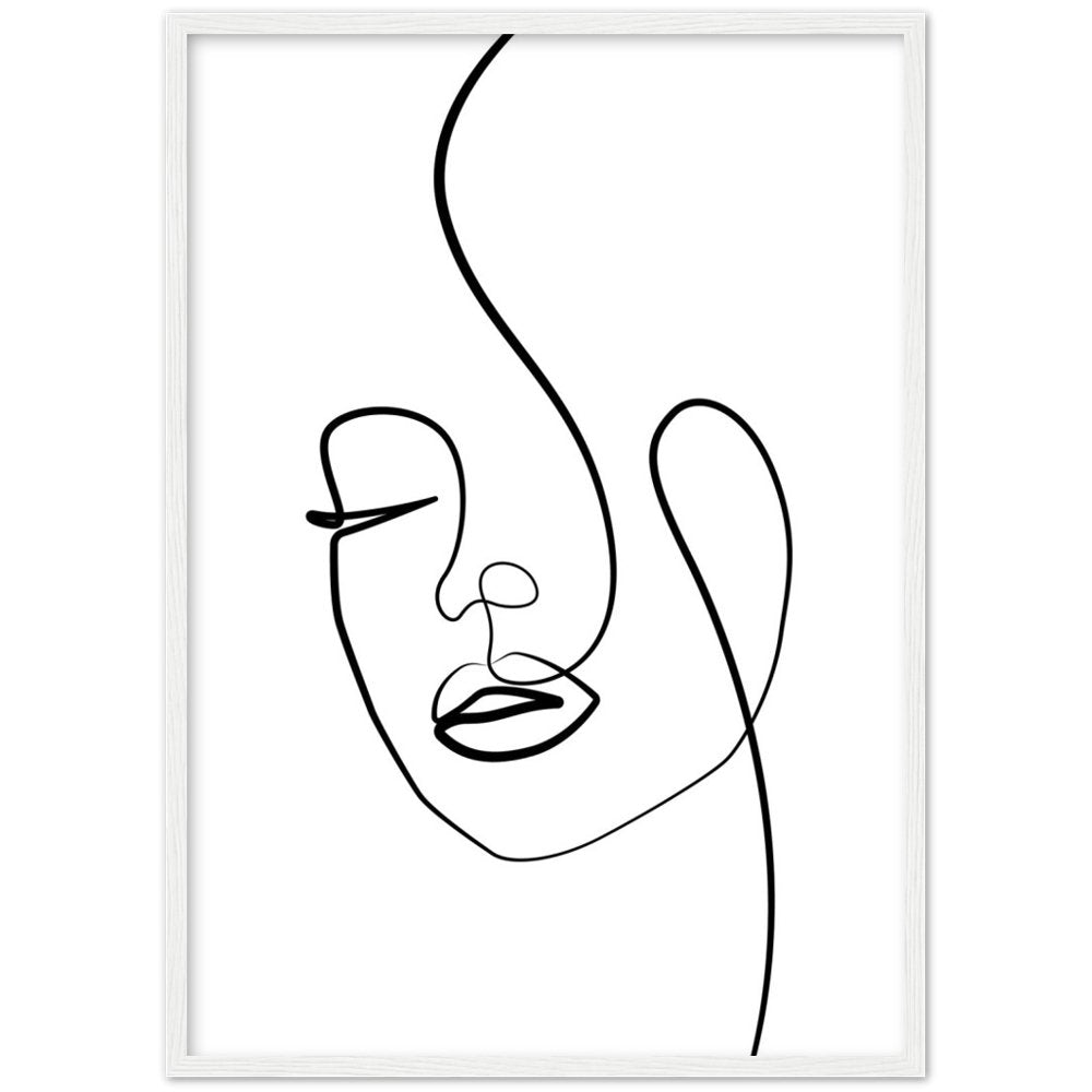 Abstact line art face. Line drawing woman face. Single Line Face Art, Minimalist Woman Line Drawing, Simple Art Female Face, Woman Drawing