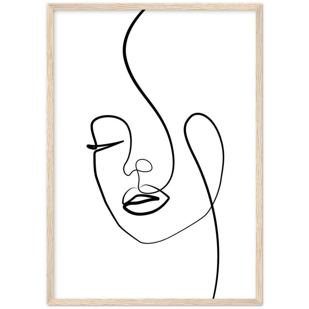 Minimalist Line Art Face - The Trendy Art
