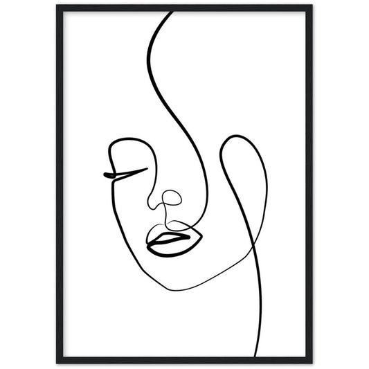 Minimalist Line Art Face - The Trendy Art