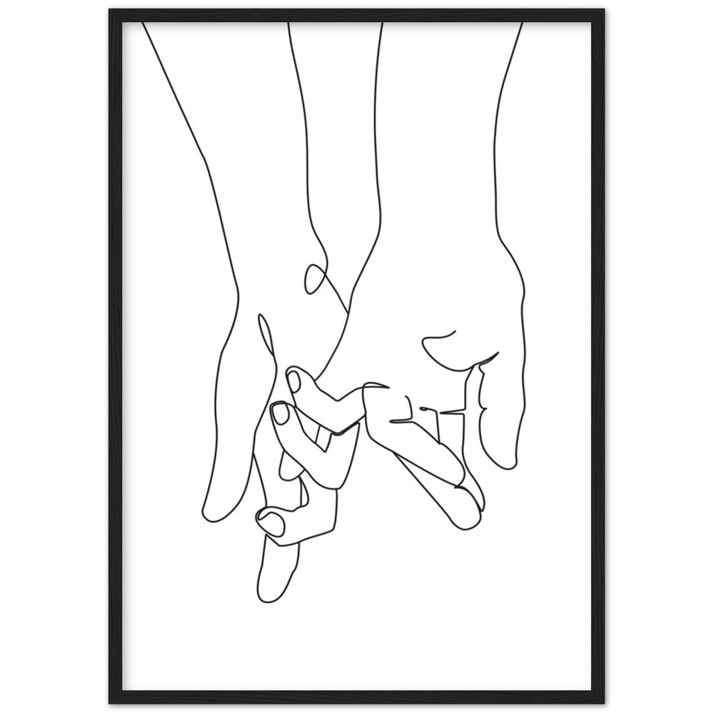 Minimalist Line Art Love - The Trendy Art