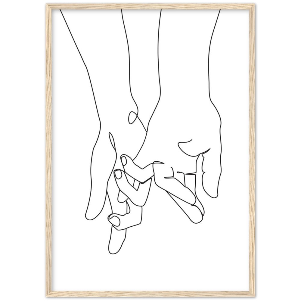 Minimalist Line Art Love - The Trendy Art