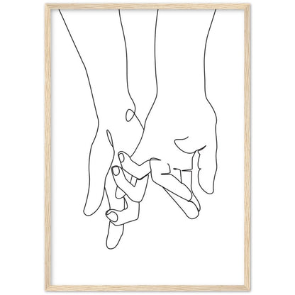 Minimalist Line Art Love - The Trendy Art