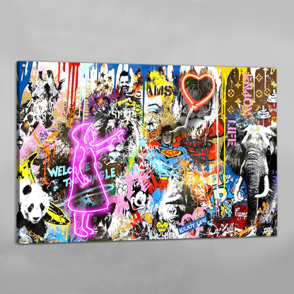 Modern Graffiti Wall Art - The Trendy Art