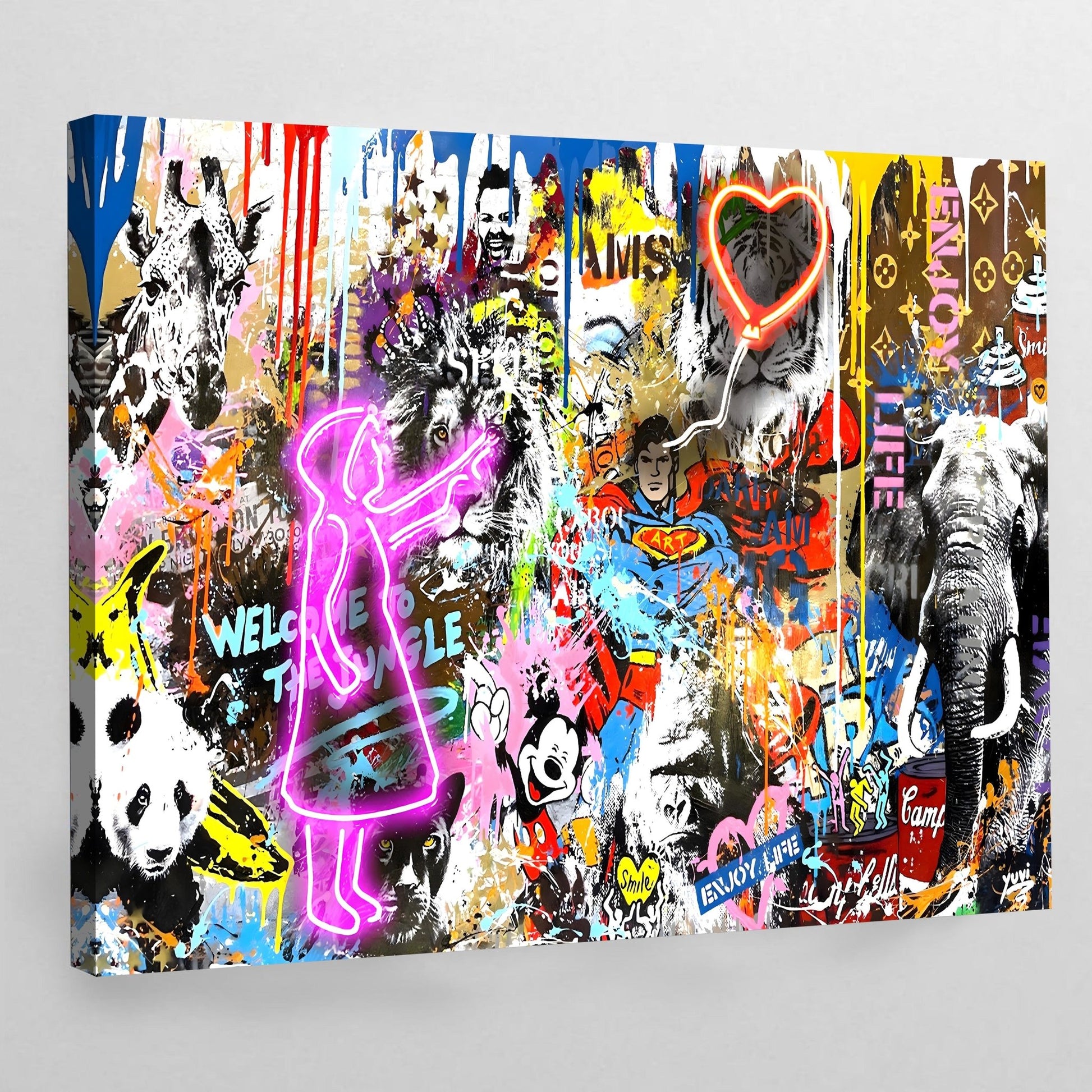 Modern Graffiti Wall Art - The Trendy Art