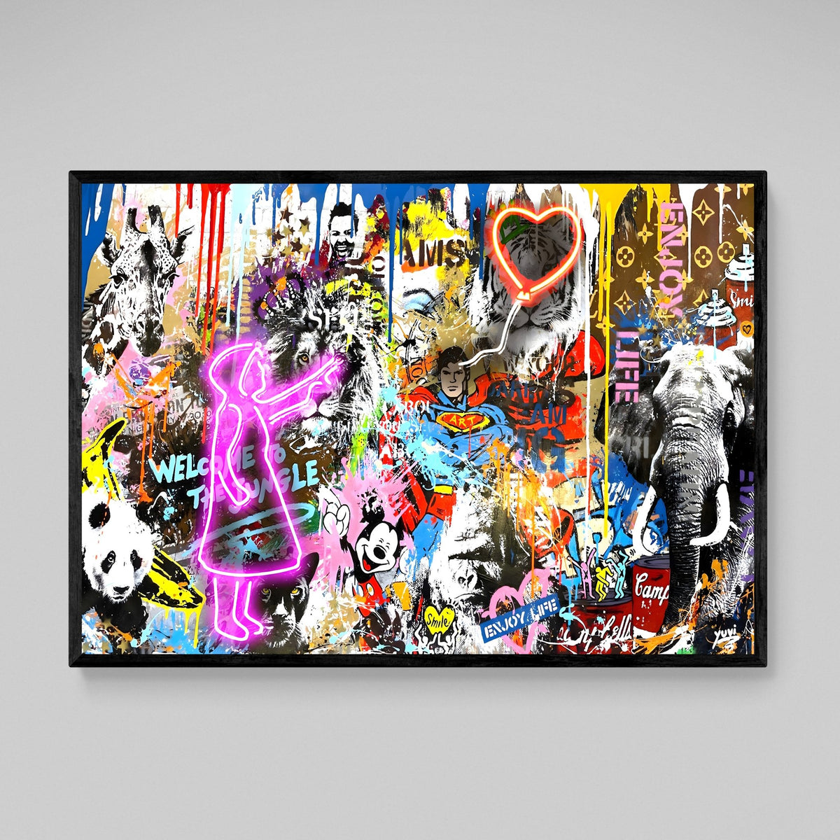 Modern Graffiti Wall Art - The Trendy Art