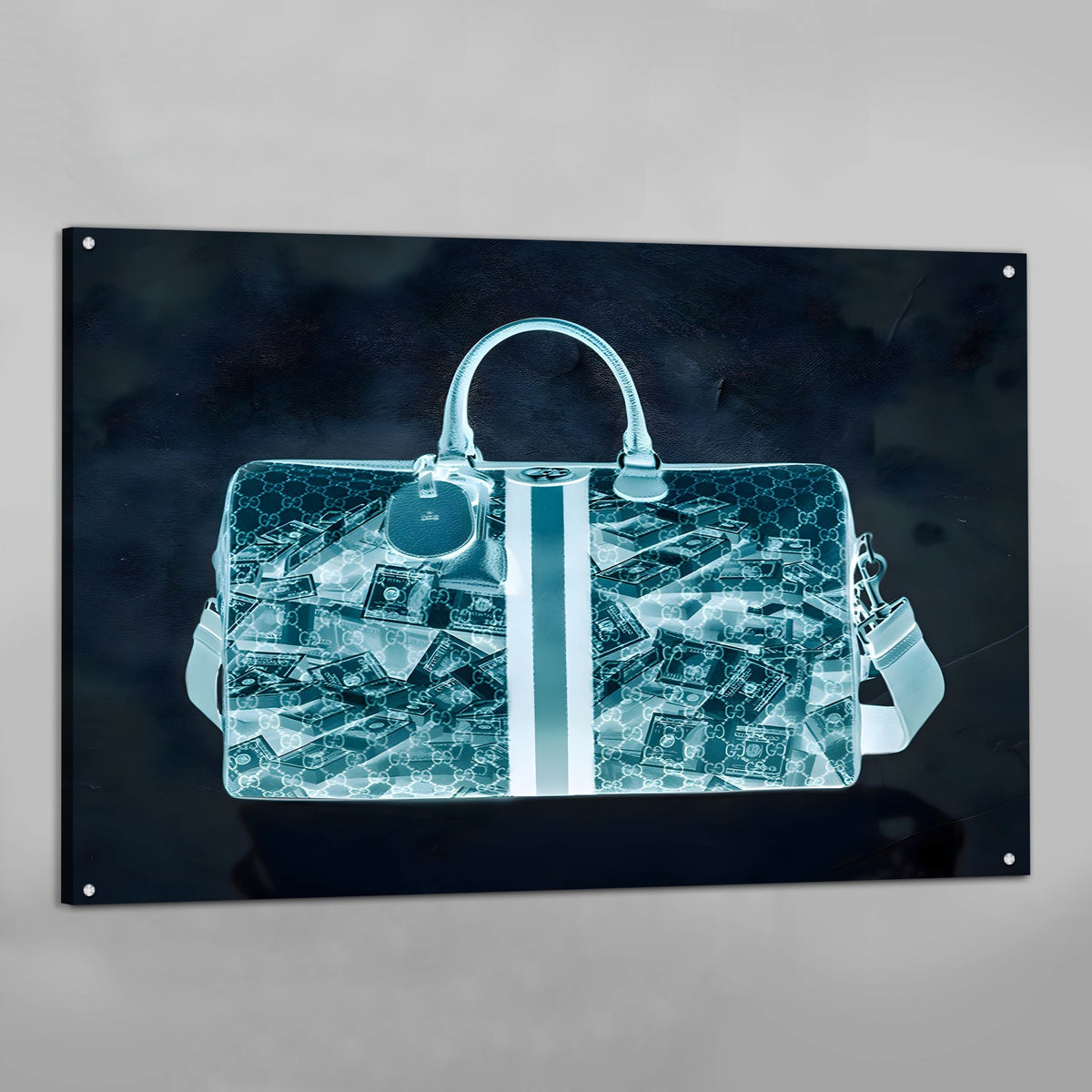 Money Bag Wall Art - The Trendy Art