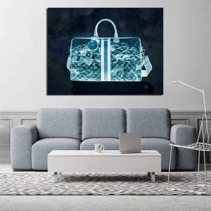 Money Bag Wall Art - The Trendy Art