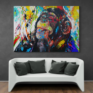 Monkey Pop Art Canvas - The Trendy Art