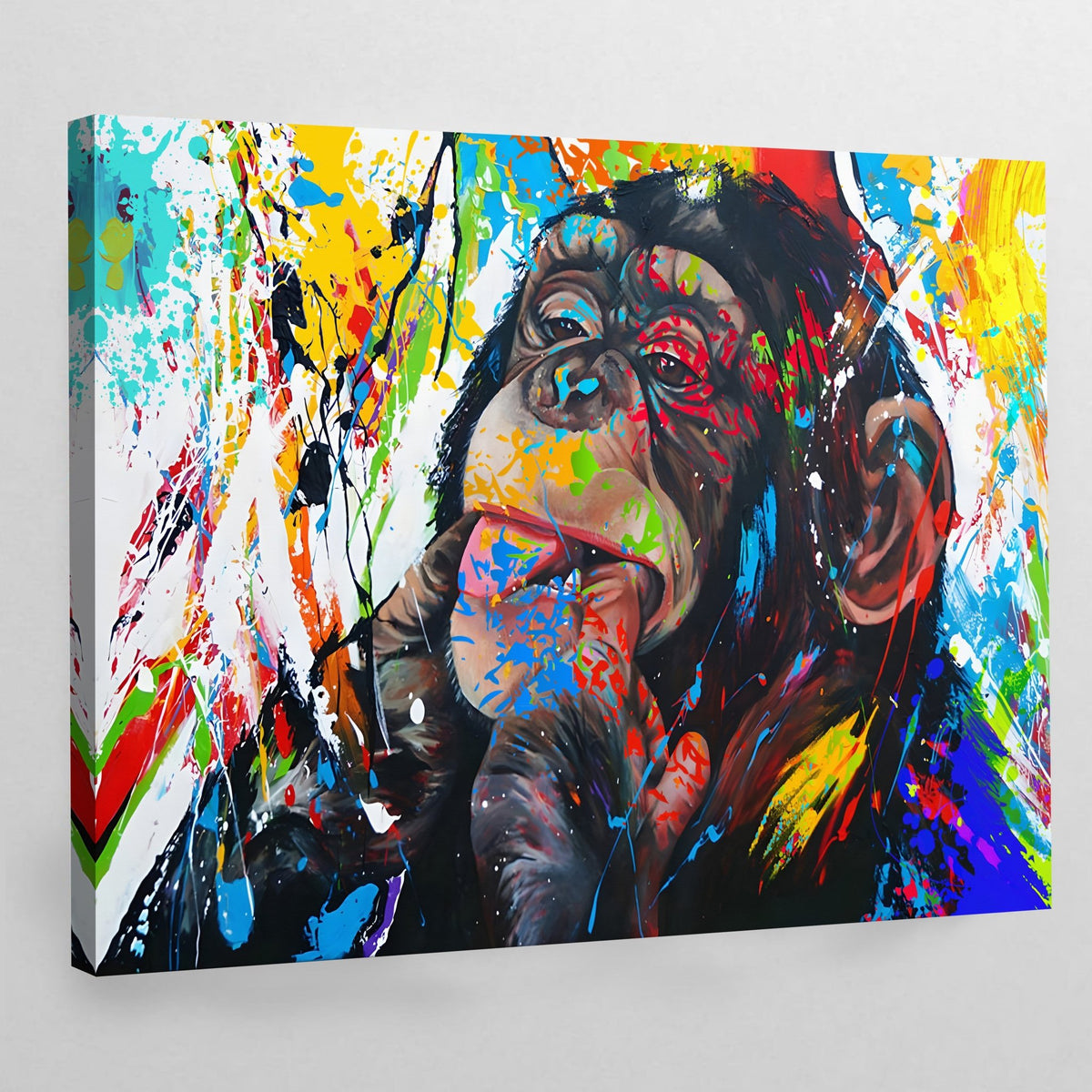 Monkey Pop Art Canvas - The Trendy Art