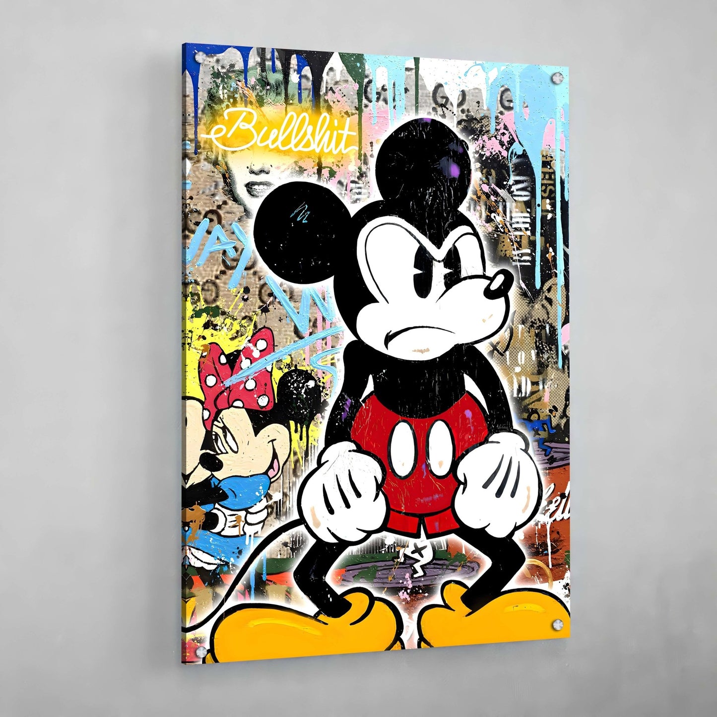 Mouse Graffiti Wall Art - The Trendy Art