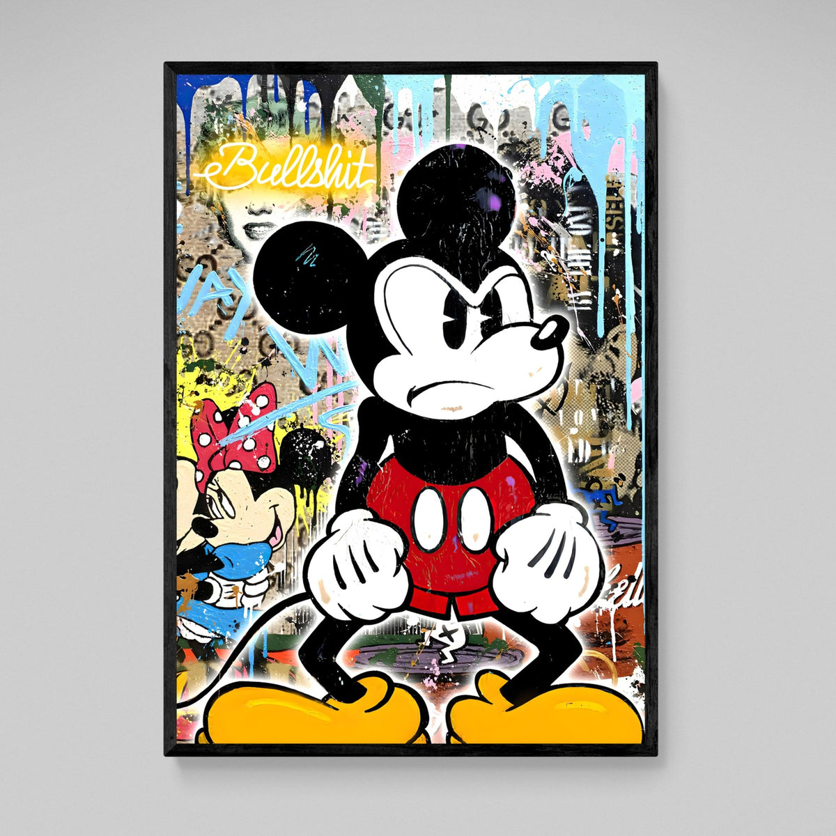 Mouse Graffiti Wall Art - The Trendy Art