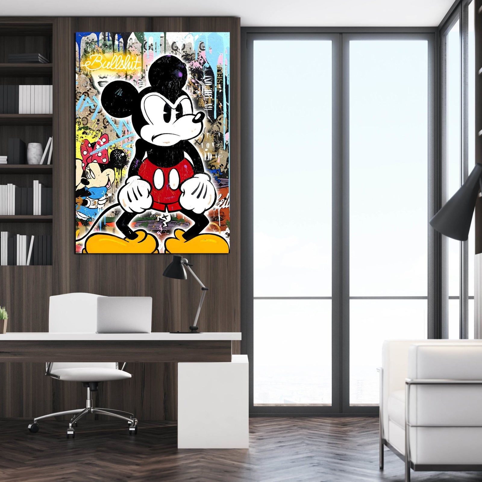 Mouse Graffiti Wall Art - The Trendy Art