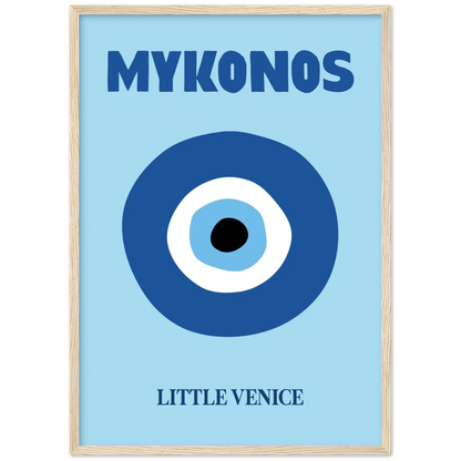 Mykonos Retro Wall Art - The Trendy Art