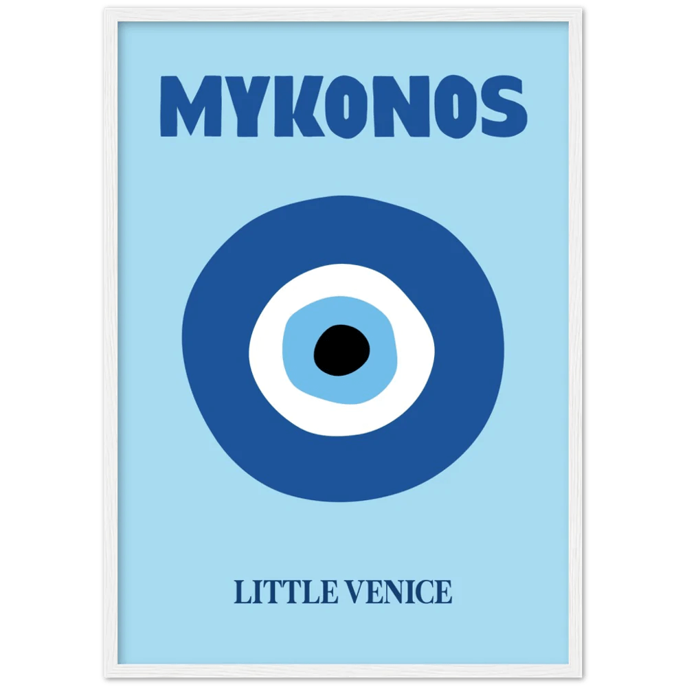 Mykonos Retro Wall Art - The Trendy Art