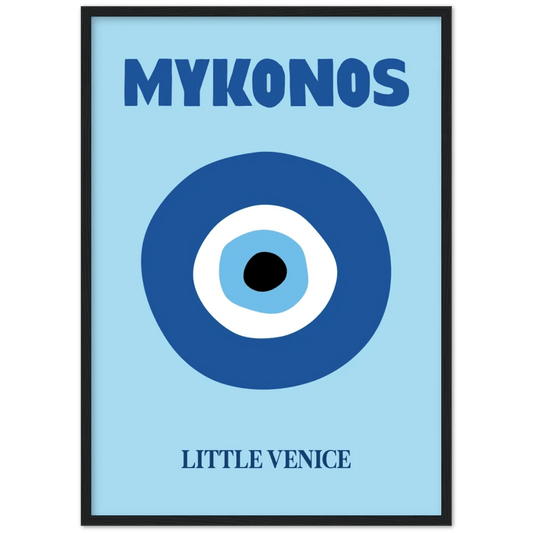 Mykonos Retro Wall Art - The Trendy Art