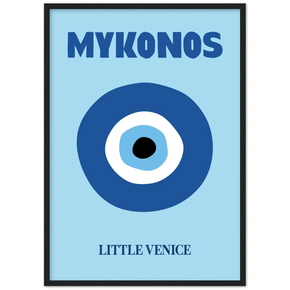 Mykonos Retro Wall Art - The Trendy Art