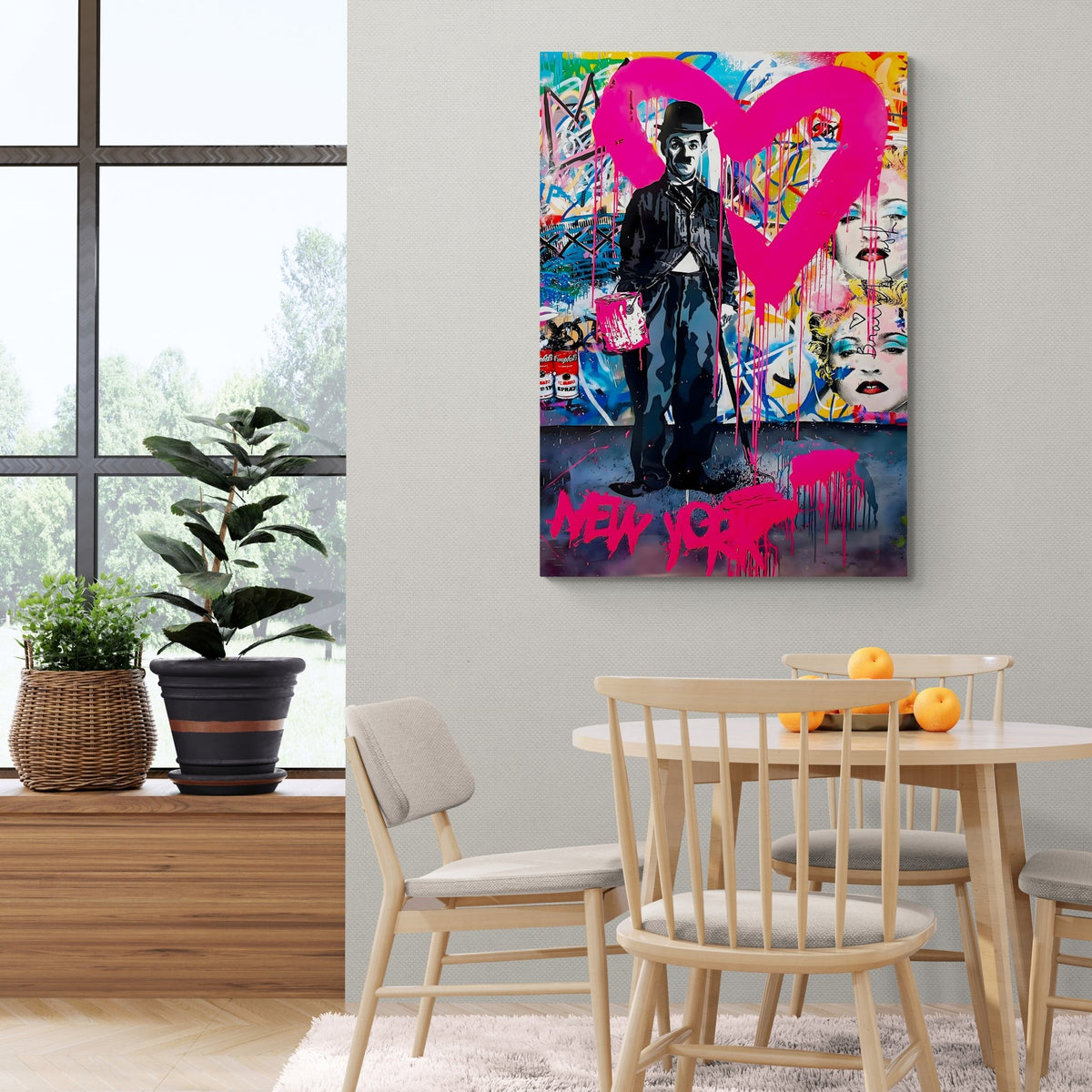 New York Graffiti Canvas - The Trendy Art