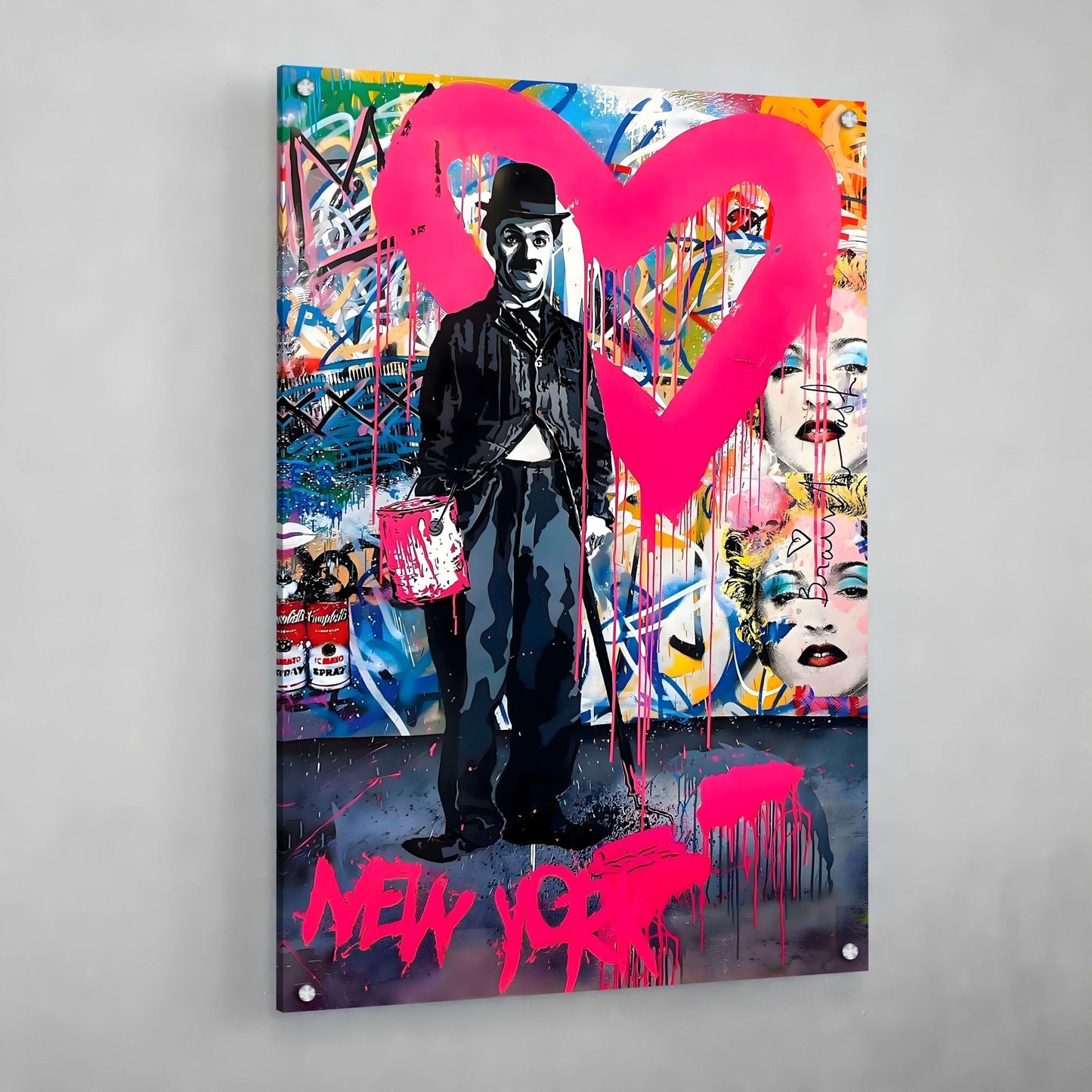 New York Graffiti Canvas - The Trendy Art