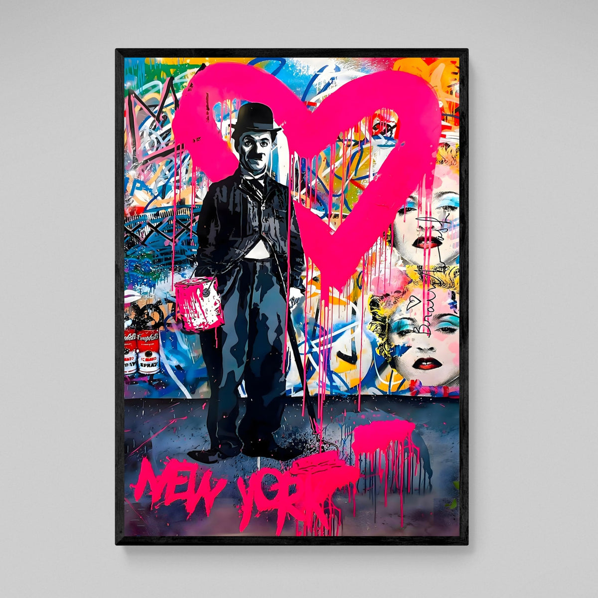 New York Graffiti Canvas - The Trendy Art