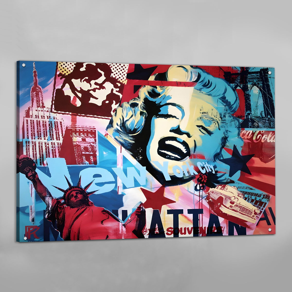 New York Pop Art Canvas - The Trendy Art