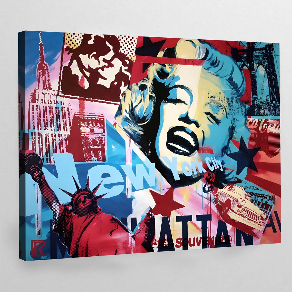 New York Pop Art Canvas | The Trendy Art