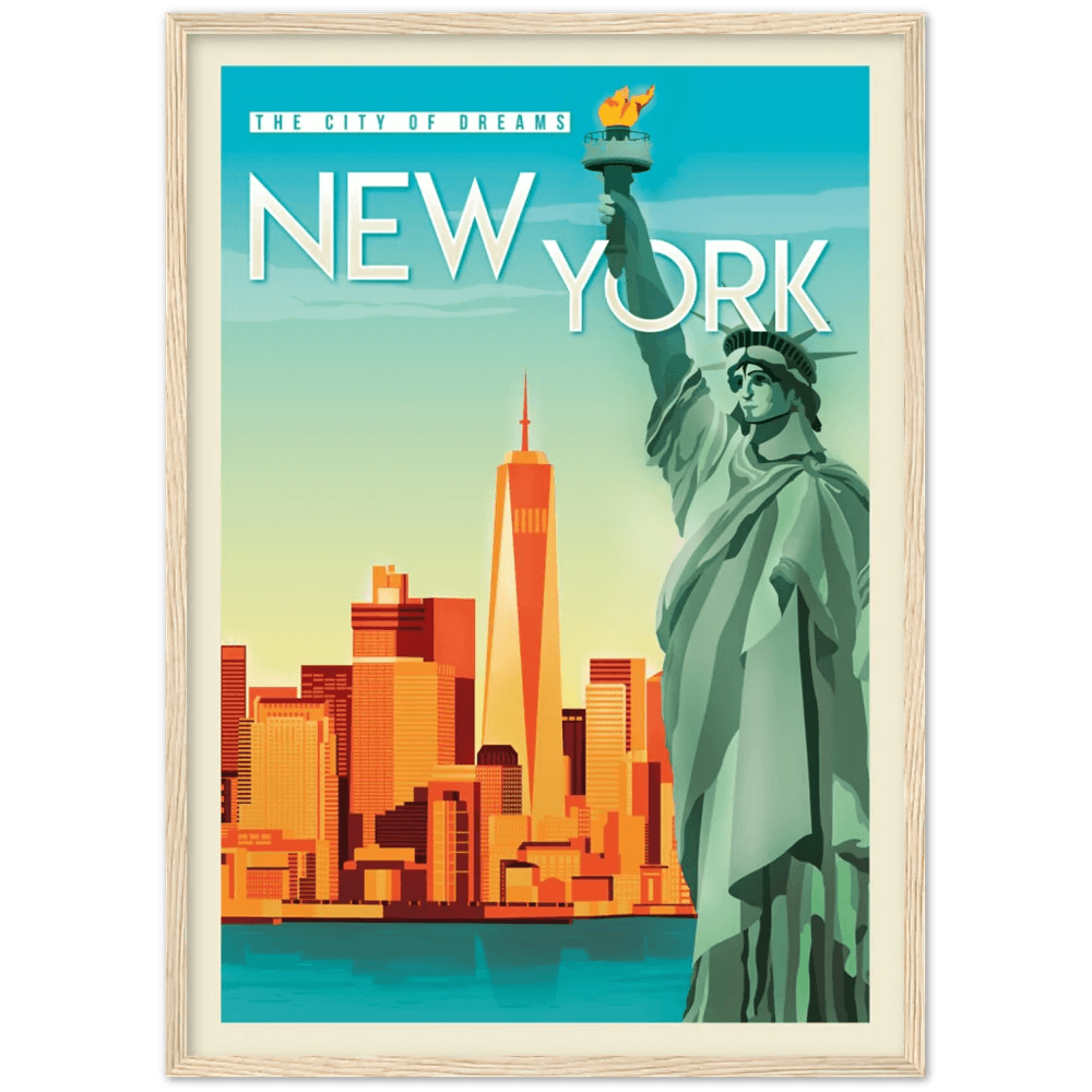 New York Retro Wall Art - The Trendy Art