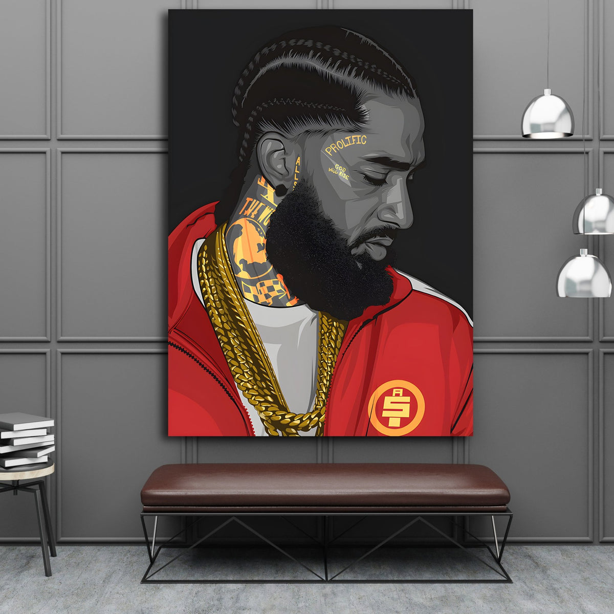 Nipsey Hussle Wall Art - The Trendy Art