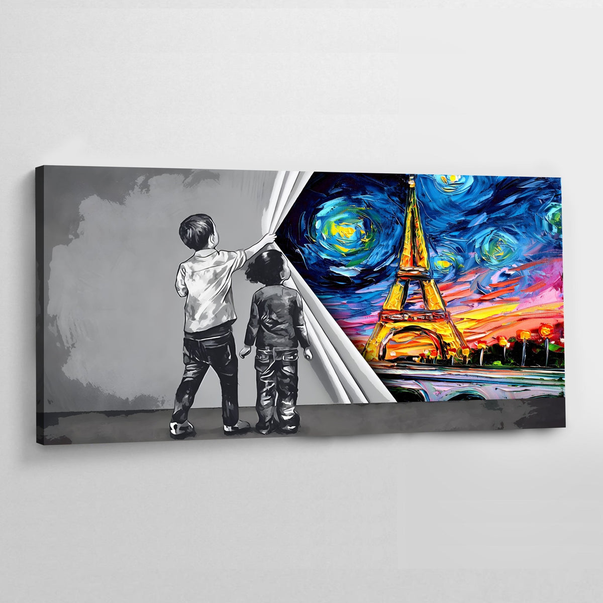 Paris Graffiti Wall Art - The Trendy Art