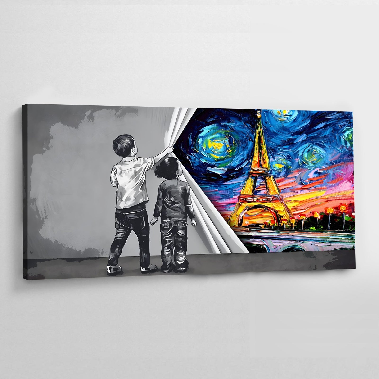 Paris Graffiti Wall Art - The Trendy Art