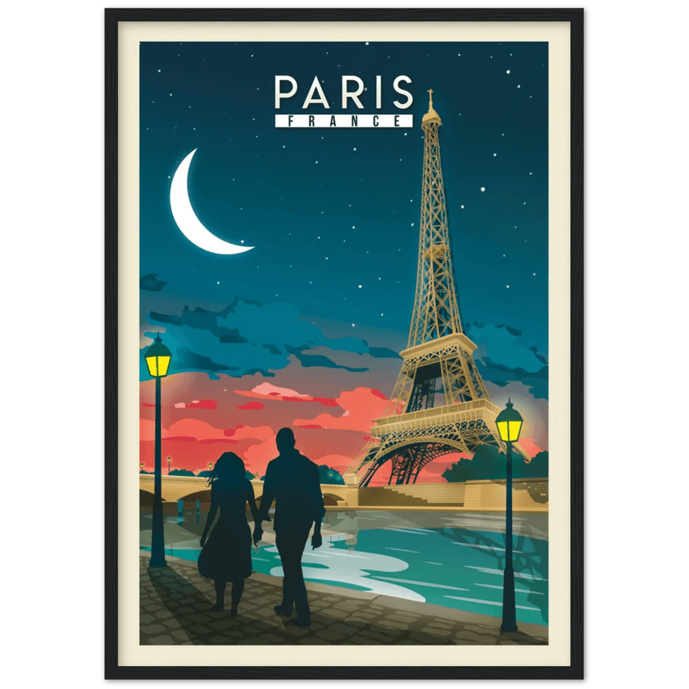 Paris Retro Wall Art | The Trendy Art | Poster