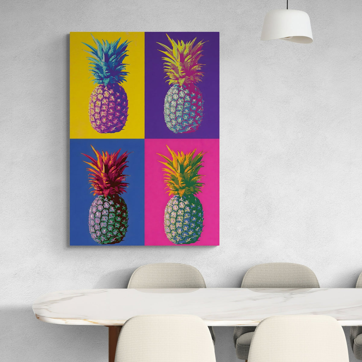 Pineapple Pop Art Canvas - The Trendy Art